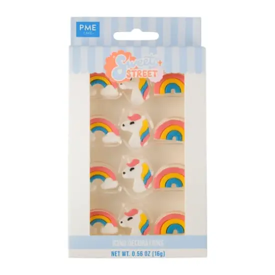PME Cake Sweet Street&reg; Unicorn & Rainbow Icing Decorations {3}