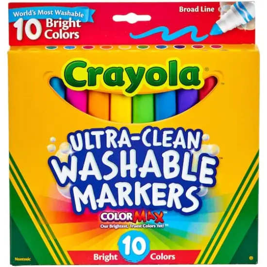 Crayola&reg; Ultra-Clean Washable&trade; Color Max&trade; Broad Line Bright Markers {1}