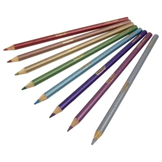 Crayola&reg; Metallic Colored Pencils, 6 Packs of 8 {5}