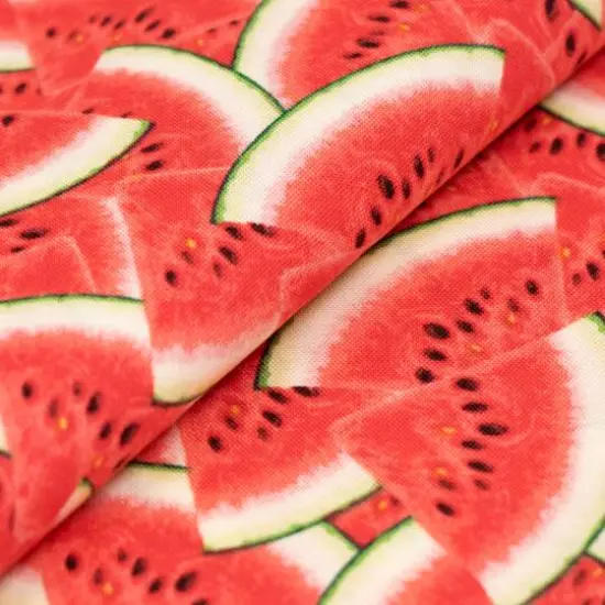 SINGER Patriotic Watermelon Cotton Fabric {3}