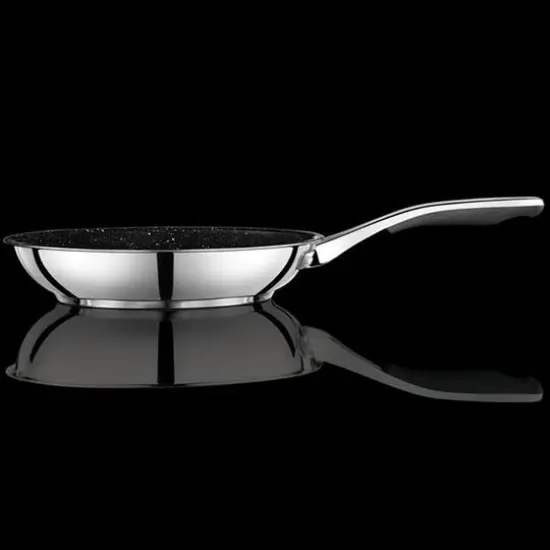 Starfrit 11" Stainless Steel Nonstick Fry Pan with Stainless Steel Handle {4}