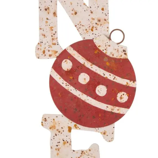 Glitzhome&reg; Metal Joy & Noel Yard Stake Set {7}