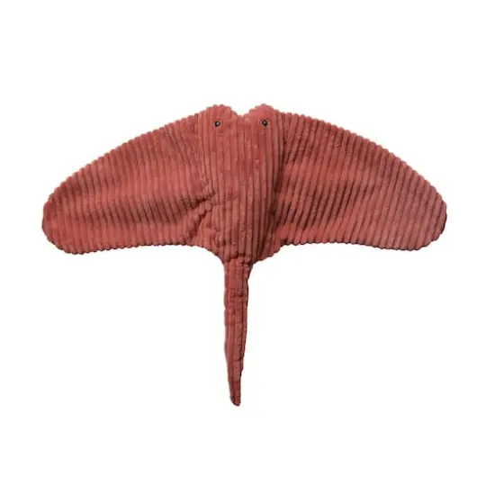 Hello Honey&reg; 25" Rust Plush Corduroy Manta Ray {3}