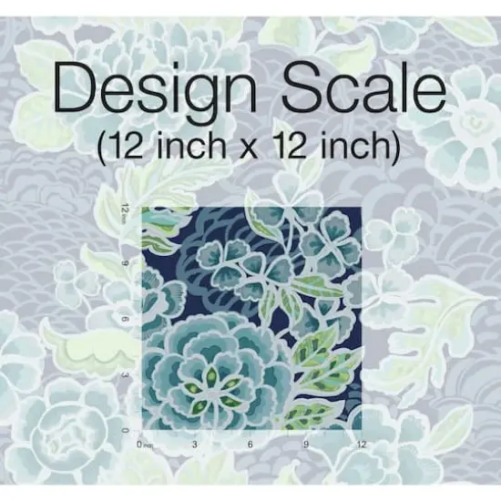 RoomMates Zen Garden Peel & Stick Wallpaper Blue/Green {7}