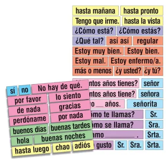 Poster Pals&reg; Spanish High-Frequency Vocabulary Card Set {4}