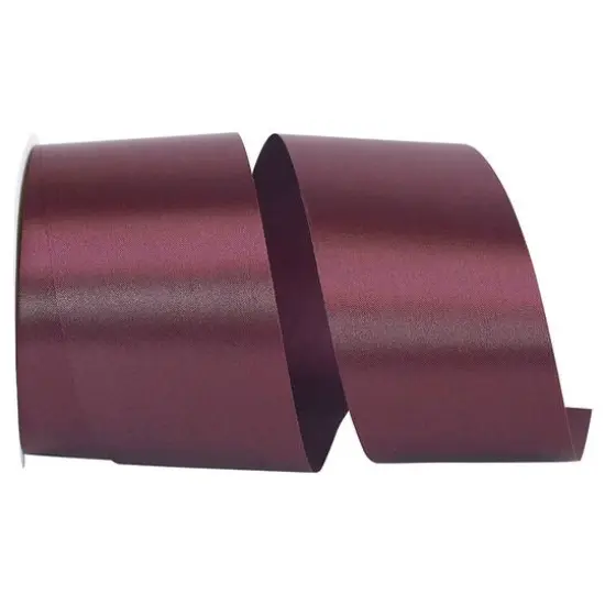 JAM Paper 2.5" x 50yd. Single Face Satin Allure Ribbon Raisin {1}