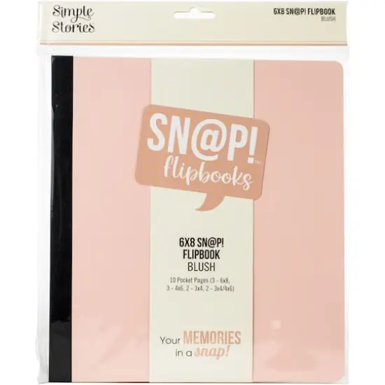 Simple Stories&trade; Sn@p!&trade; Flipbook Album, 6" x 8" Blush {1}