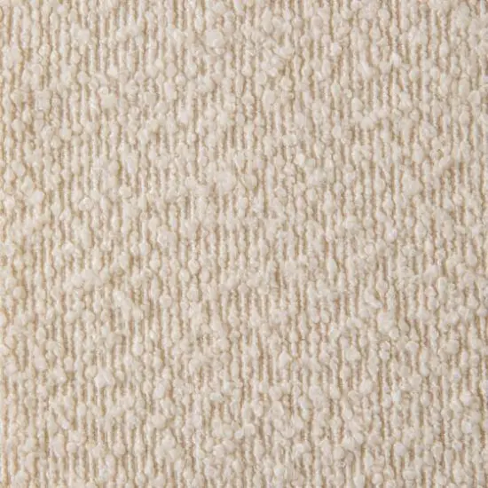 Household Essentials Harper 46.5" Metal & Boucle Bench Cream {7}