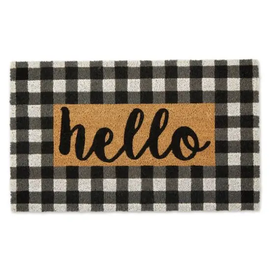 Checkers Hello Doormat {1}