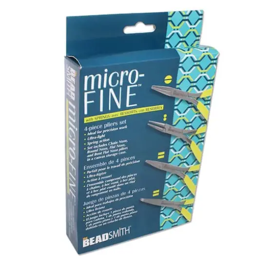 The Beadsmith&reg; Micro-Fine&trade; 4 Piece Plier Set {3}