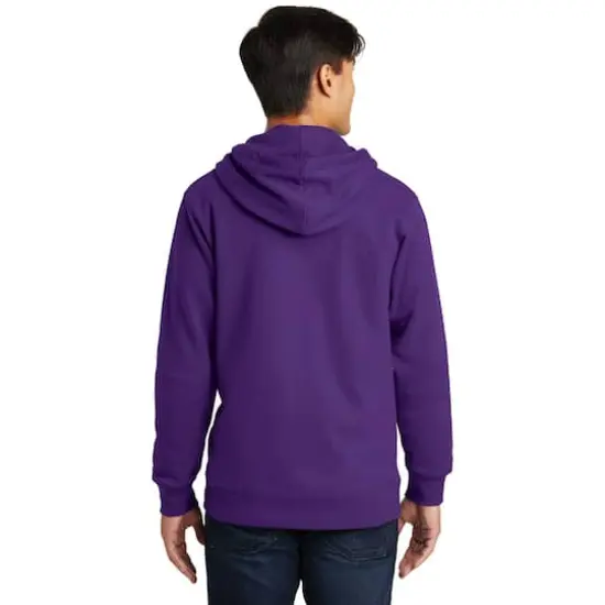 Port & Company&reg; Fan Favorite Fleece Full-Zip Hooded Sweatshirt Team Purple {6}