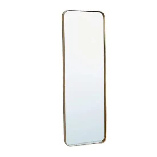 Gold Iron Contemporary Wall Mirror, 13" x 13" x 2" {3}