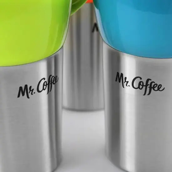 Mr. Coffee Traverse 16oz. Stainless Steel & Ceramic Travel Mug Set {7}