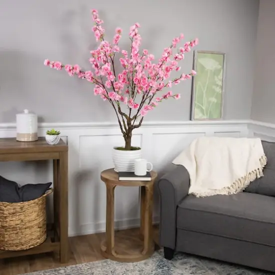 3.6ft. Pink Potted Peach Blossom Tree {3}