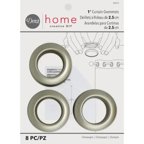 Dritz Home 1" Champagne Curtain Grommets {1}