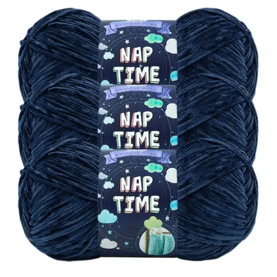 3 Pack Lion Brand&reg; Nap Time&reg; Yarn Navy {1}