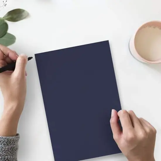 JAM Paper Navy Blue Matte 8.5" x 11" 80lb. Cardstock, 250 Sheets {3}