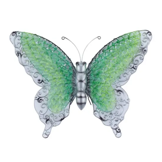 Green Metal Eclectic Wall Decor, 21" x 21" x 2" {1}