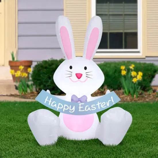 5ft. Airblown&reg; Inflatable Easter Bunny {3}