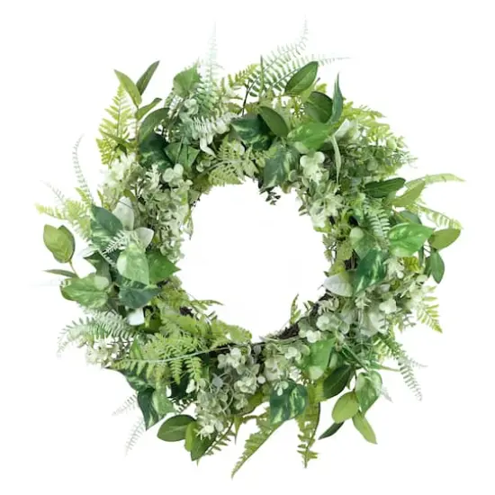 26" Artificial Eucalyptus Floral Spring Wreath {1}