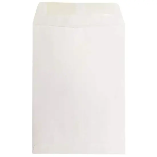 JAM Paper 7.5" x 10.5" White Open End Catalog Commercial Envelopes {4}