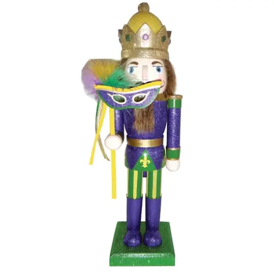 Santa's Workshop 14.5" Mardi Gras King Nutcracker {1}