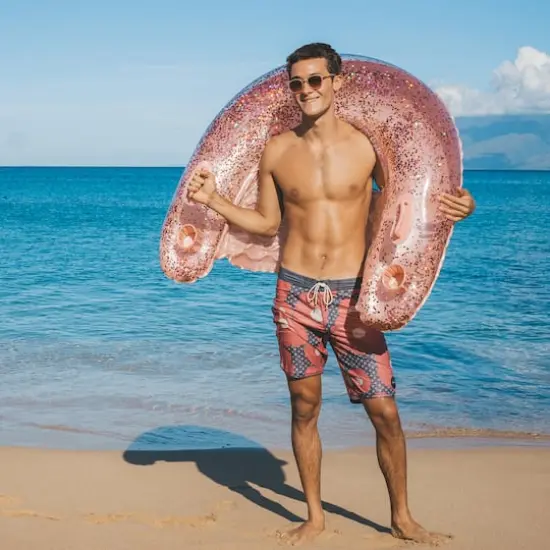 PoolCandy Glitterfied&reg; 48" Rose Gold Glitter Sun Chair {3}