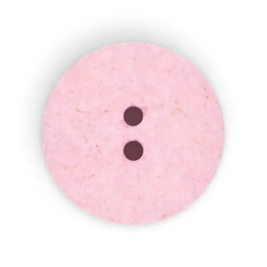 Dritz&reg; 23mm Recycled Cotton Round Buttons, 6ct. Light pink {6}