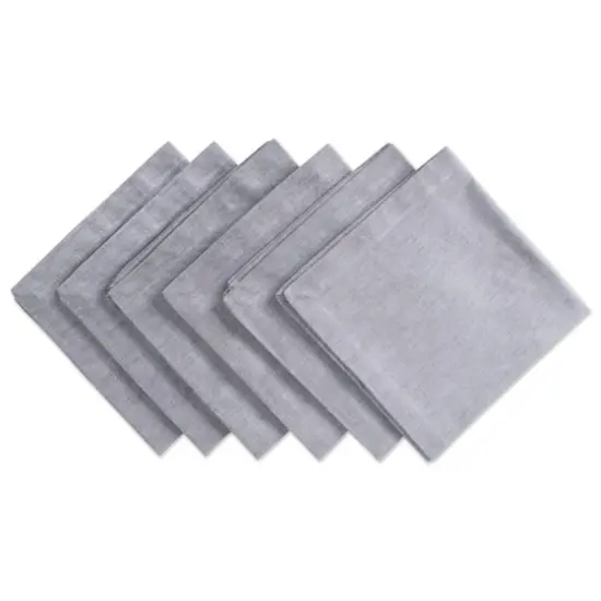 DII&reg; Solid Chambray Oversized Napkin, 6ct. Gray {1}