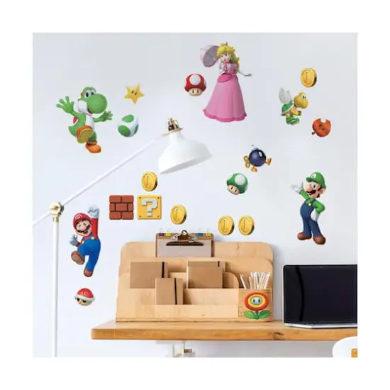 RoomMates Super Mario Brothers Peel & Stick Wall Decals {3}