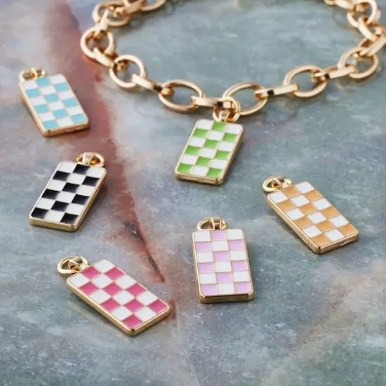 Checkerboard Charms by Bead Landing&trade; {3}
