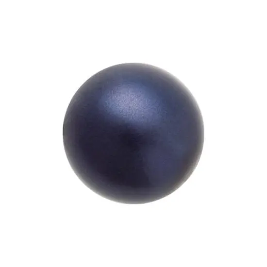 Preciosa Maxima 4mm Glass Nacre Pearls, 100ct. Dark Blue {1}
