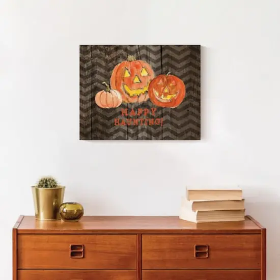 Happy Haunting Canvas Wall Art {5}