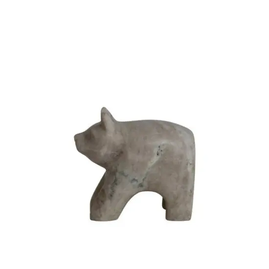 Hello Honey&reg; 4.5" Beige Marble Bear Bookend {4}