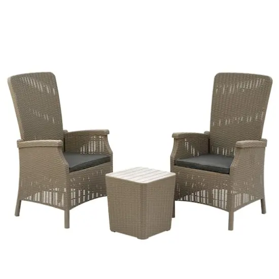 Bracknell Collection Brown All-Weather Chat Set {1}