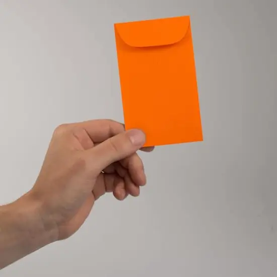 JAM Paper #5.5 Coin Colored Business Envelopes, 50ct. Orange {5}