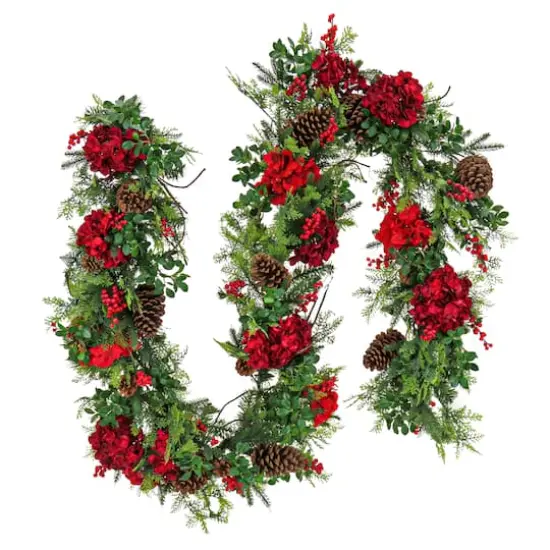 9ft. Decorated Vienna Waltz Garland with LED Lights {7}