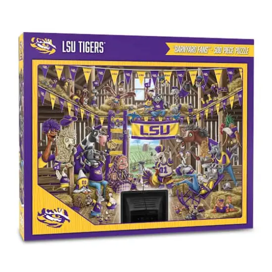 College Barnyard Fans 500 Piece Puzzle LSU Tigers {1}