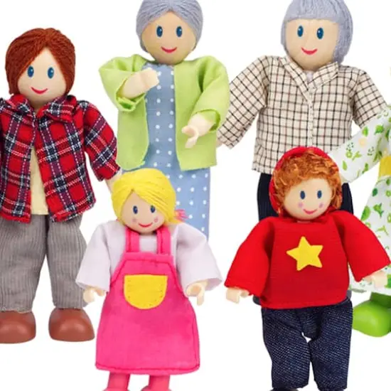 Hape Happy Family Dollhouse Set {5}