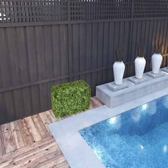 24" Artificial Green Boxwood Hedge {3}