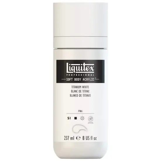 Liquitex&reg; Professional Soft Body Acrylic Color, 8oz. Titanium White {1}