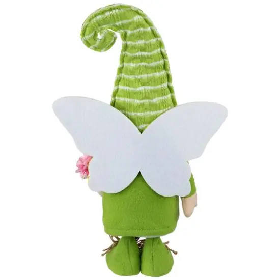 16" Green & Yellow Butterfly Gnome Spring Figurine {6}