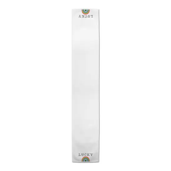 Lucky Rainbow 16" x 72" Poly Twill Table Runner {1}