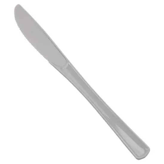 JAM Paper Premium Utensils Plastic Knives Party Pack, 48ct. Silver {6}