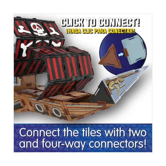 Techno Tiles - Pirate Ship: 200+ Pcs {6}