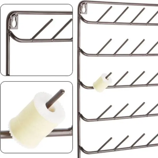 NEX&trade; Brown 54-Spool Wall-Mounted Sewing Thread Rack, 4ct. {7}