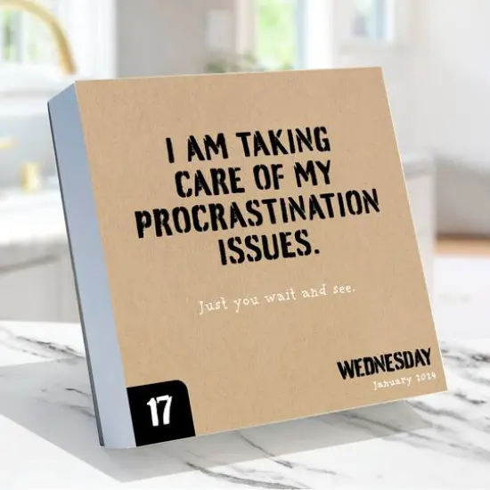 TF Publishing 2024 Anti Affirmations/Daily Sarcasm Daily Desktop Calendar {4}