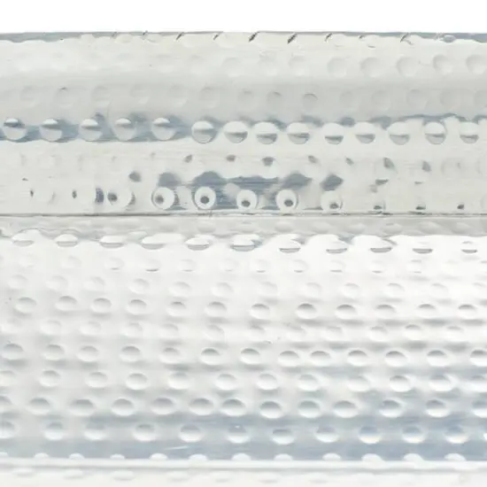 Metallic Silver Aluminum Traditional Tray Set {10}