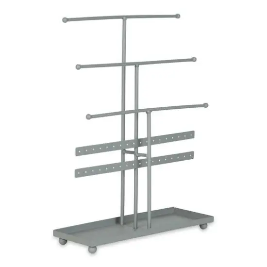 DII&reg; 3 Tier Jewelry Organizer Nickel Matte {1}
