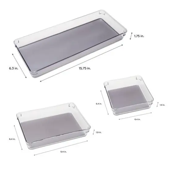 Simplify Multipurpose Drawer Organizers, 3ct. {7}